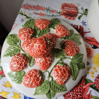 Majolica-inspired Large Lidded Bowl
