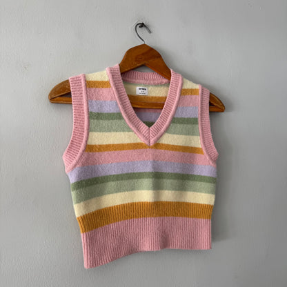 Striped Cropped Knit (size S)