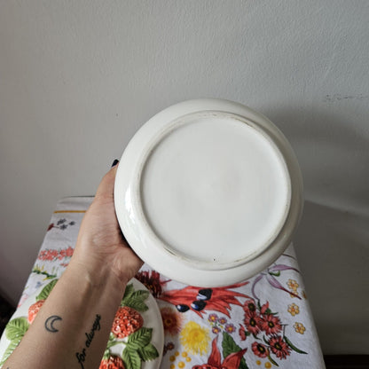 Majolica-inspired Large Lidded Bowl