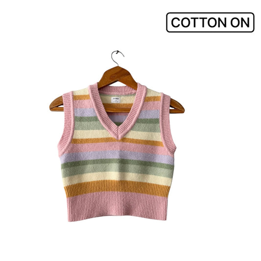 Striped Cropped Knit (size S)