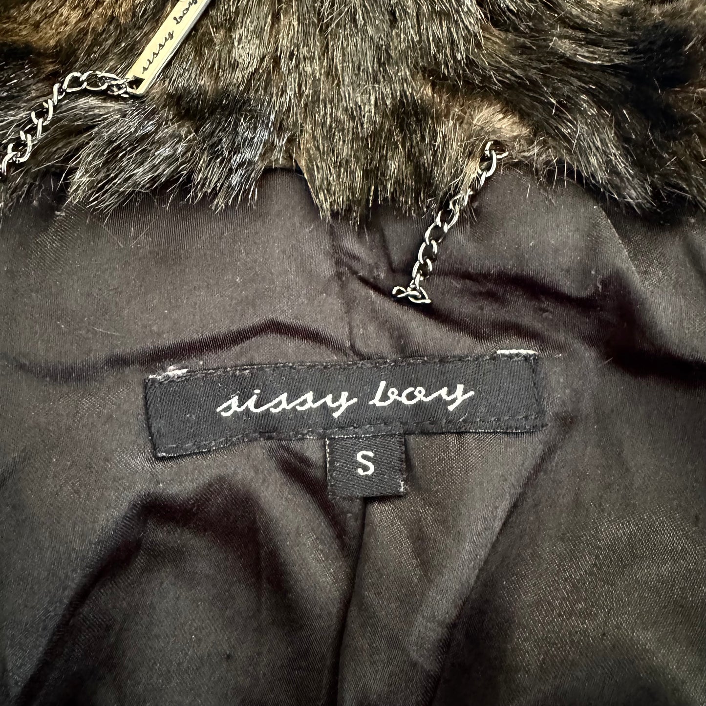 Sissy Boy Faux Fur Coat (size S)