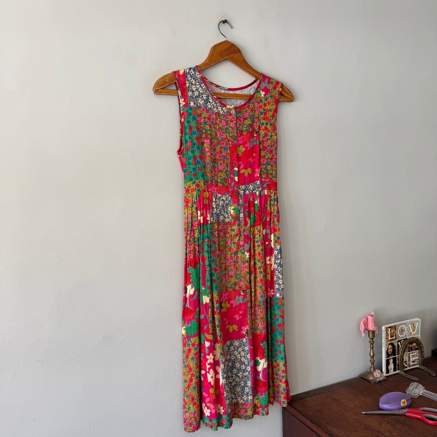 Floral Patchwork Dress (size M)