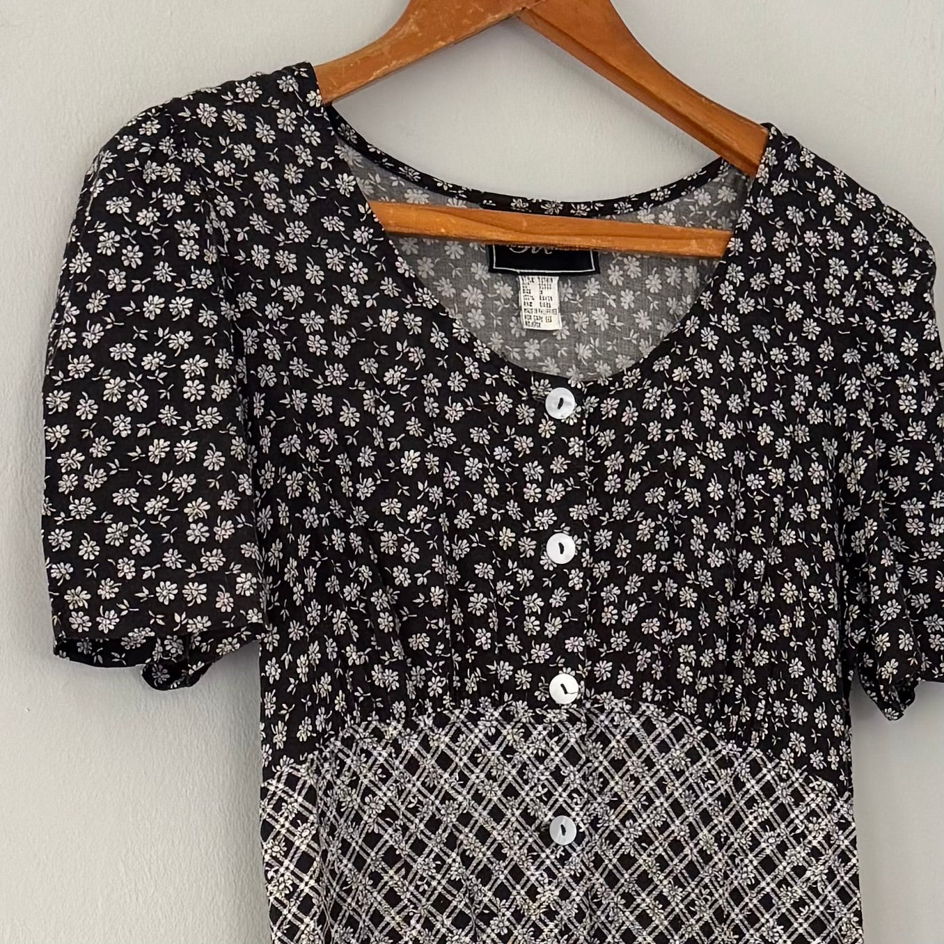 Vintage Button Dress (size 12)