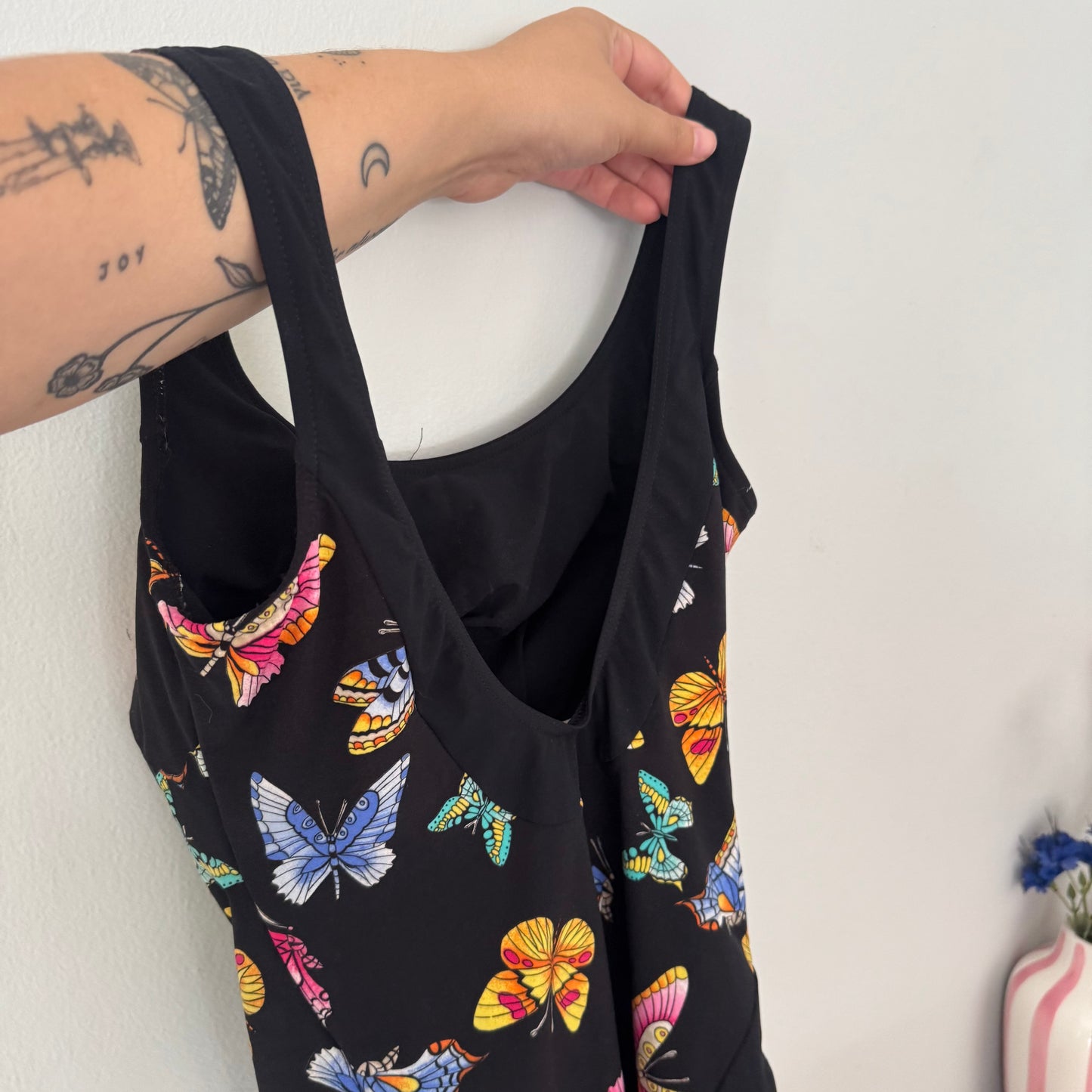 Vintage Butterfly Swimsuit (size SM)