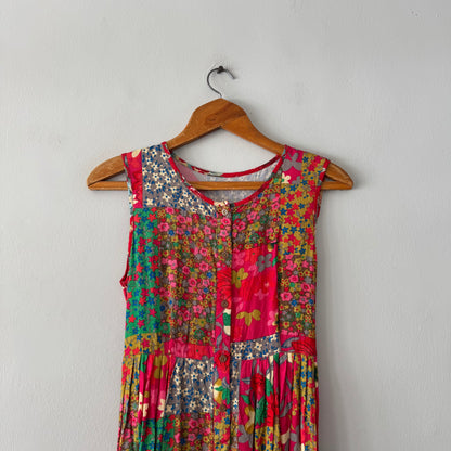 Floral Patchwork Dress (size M)