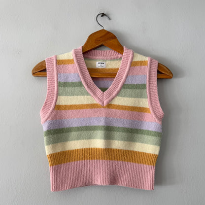 Striped Cropped Knit (size S)