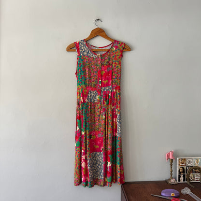 Floral Patchwork Dress (size M)