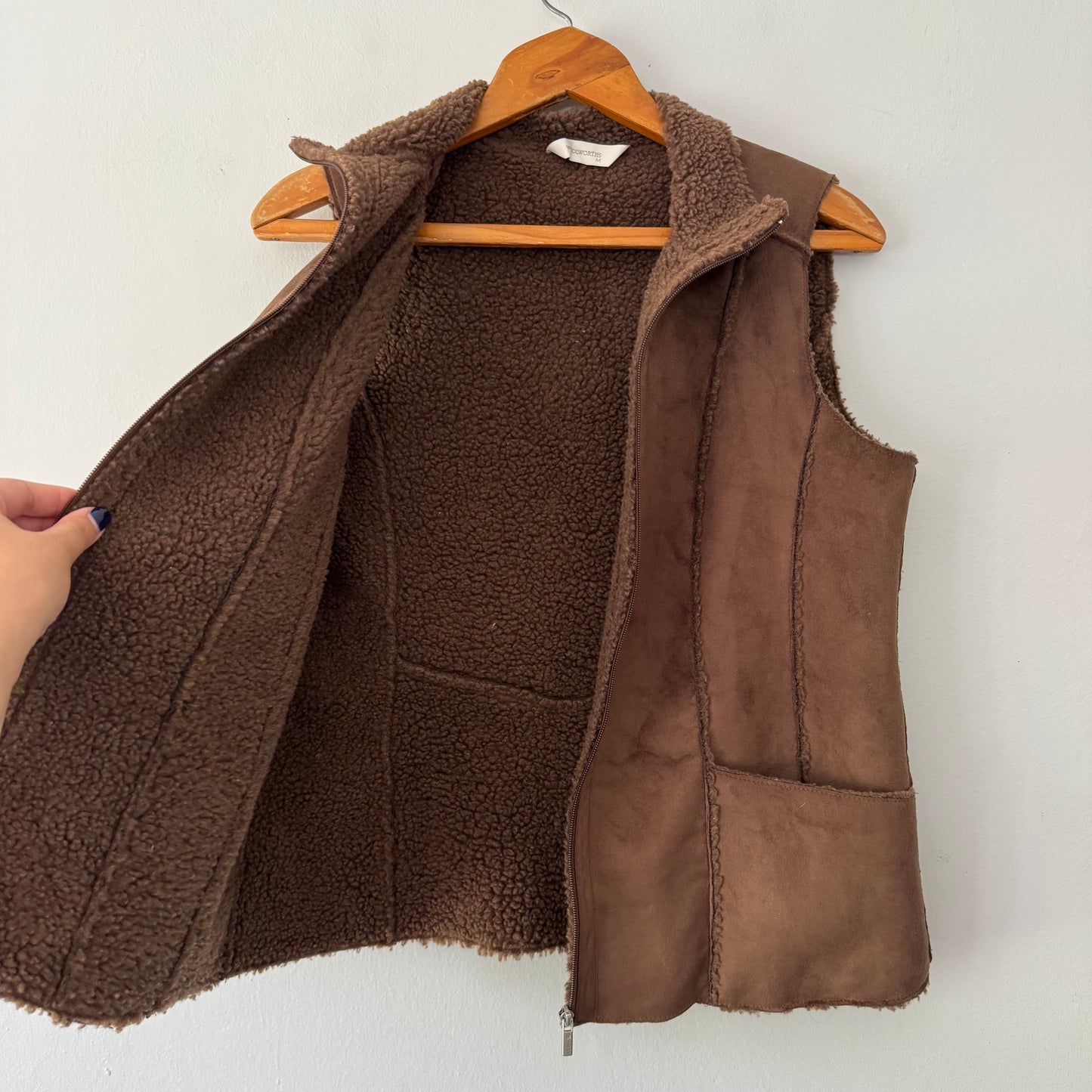 Faux Suede Gilet (size ML)