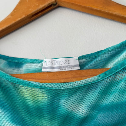 Vintage Les Tulipes Mesh Top (size S)