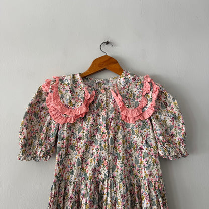 Floral Collared Dress (size S)