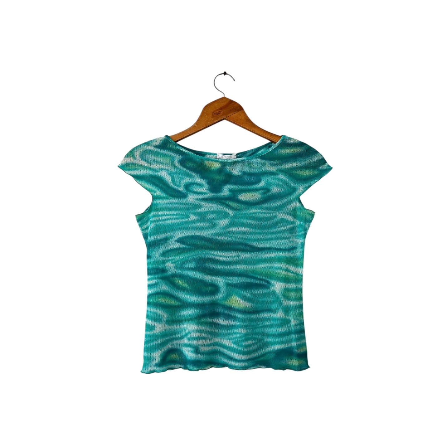 Vintage Les Tulipes Mesh Top (size S)