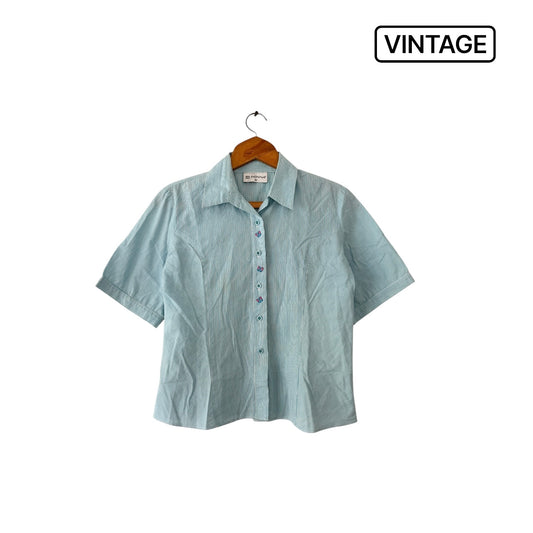 Embroidered Button-Up (size M)