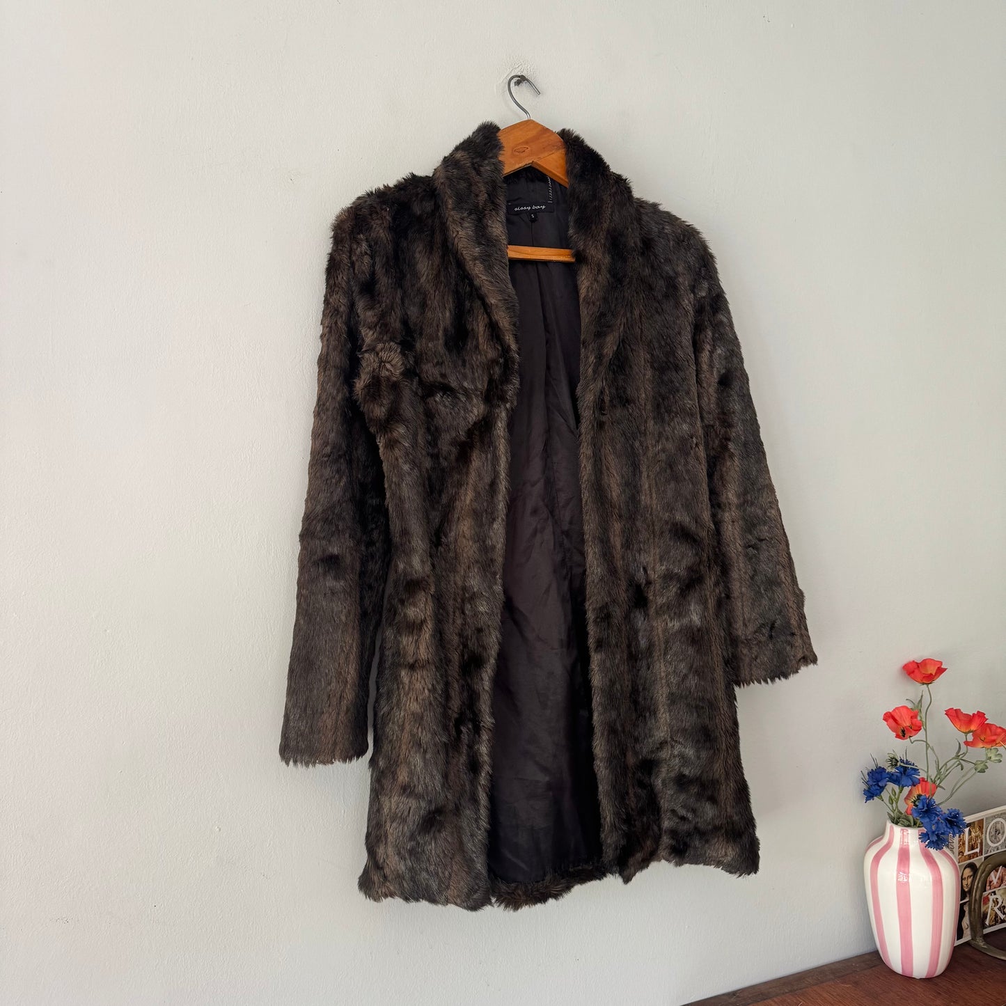 Sissy Boy Faux Fur Coat (size S)