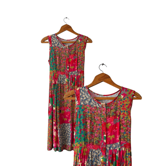 Floral Patchwork Dress (size M)