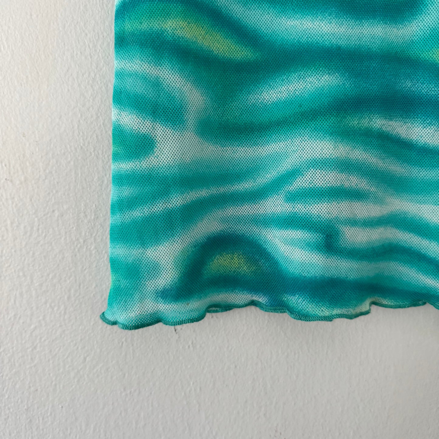 Vintage Les Tulipes Mesh Top (size S)