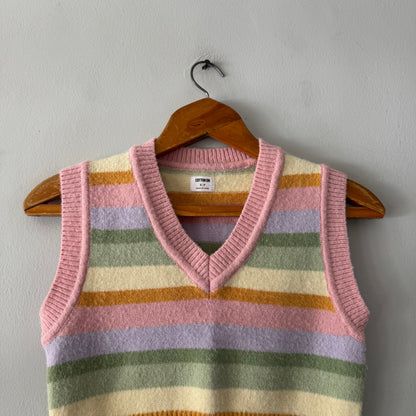 Striped Cropped Knit (size S)